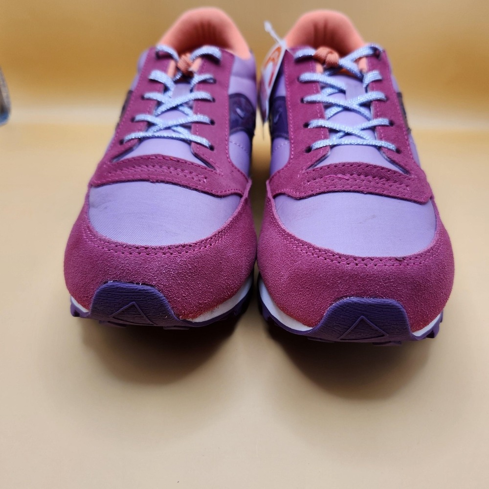 Saucony Jazz Original Shoes Girls Size 6 Purple Pink Coral Sneakers SY56276 - Picture 3 of 12